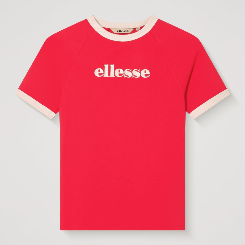 Women's Albenga Tee Red/Off White