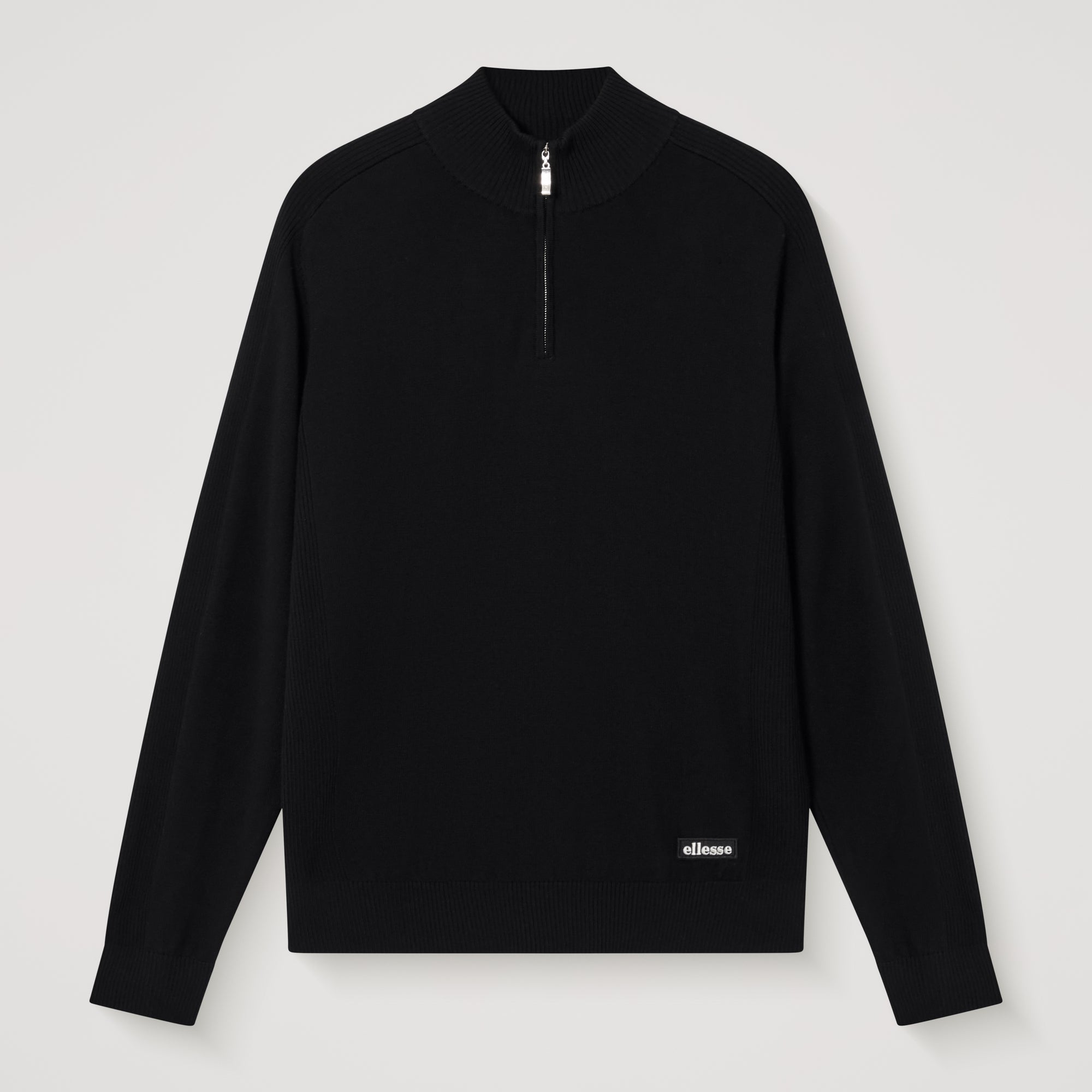 ellesse ブラック メンズ ハイネックウェア L Men's Alvoni 1/4 Zip Top Black | ellesse UK