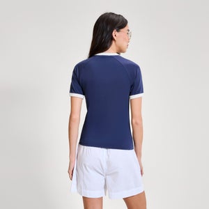Women's Albenga Tee Dark Blue/Off White