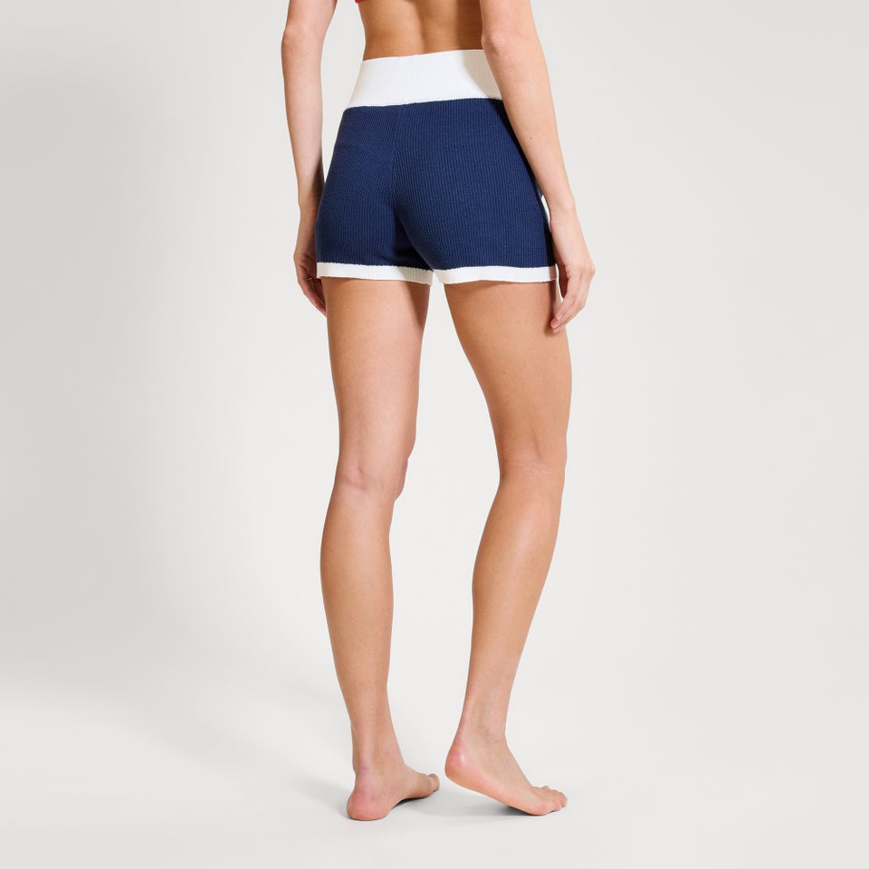 Women's Centola Shorts Dark Blue/Off White
