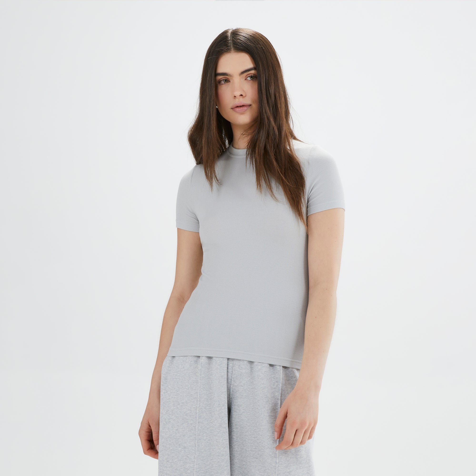 Women's Reino T-Shirt Light Grey Marl