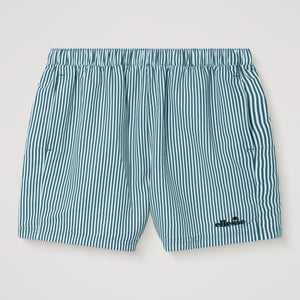 Men's Sylbio Swim Short White/Dark Green