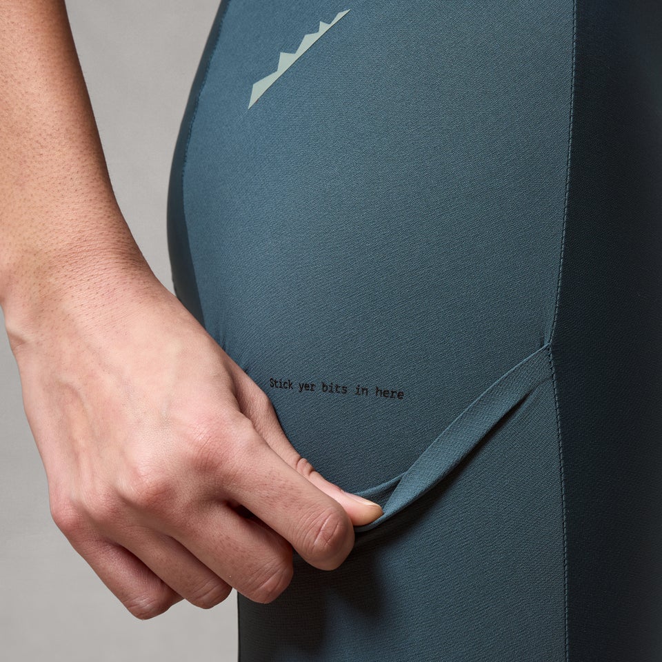 Damen AllTrack Ride Bib Shorts - Blaugrün