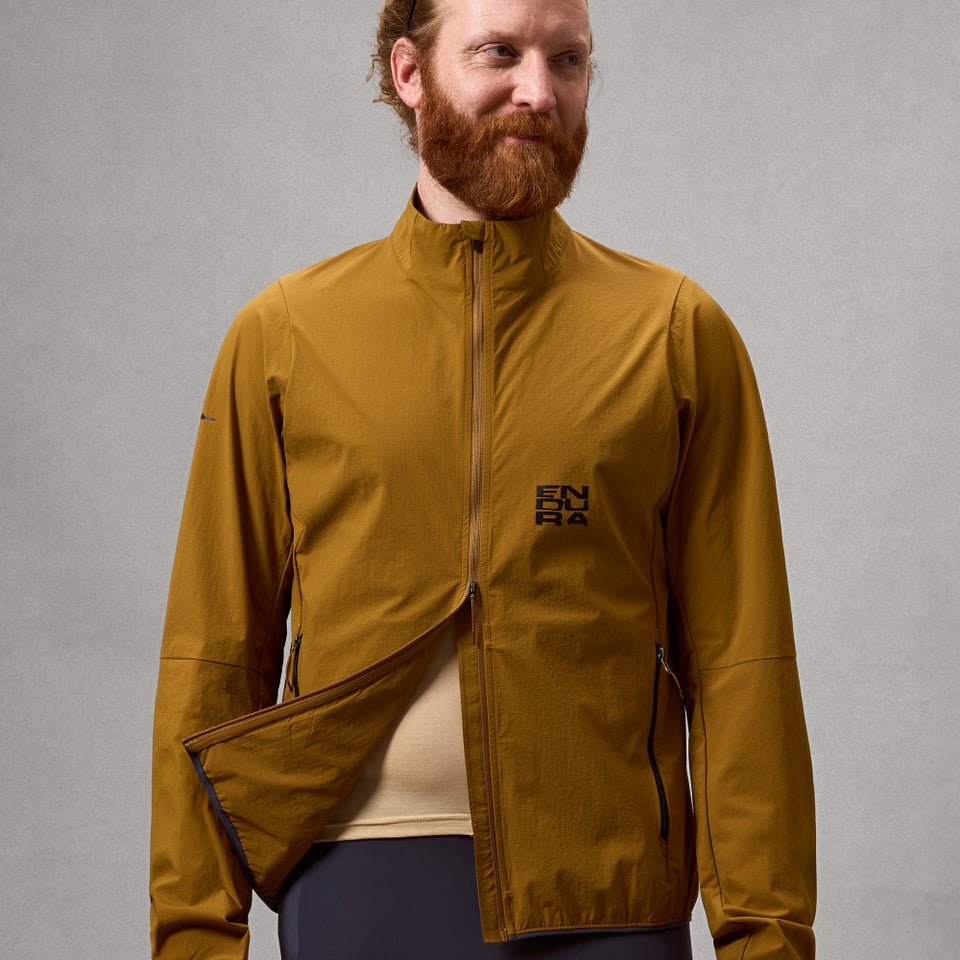 Herren AllTrack Ride Packbare Jacke - Trail Bronze