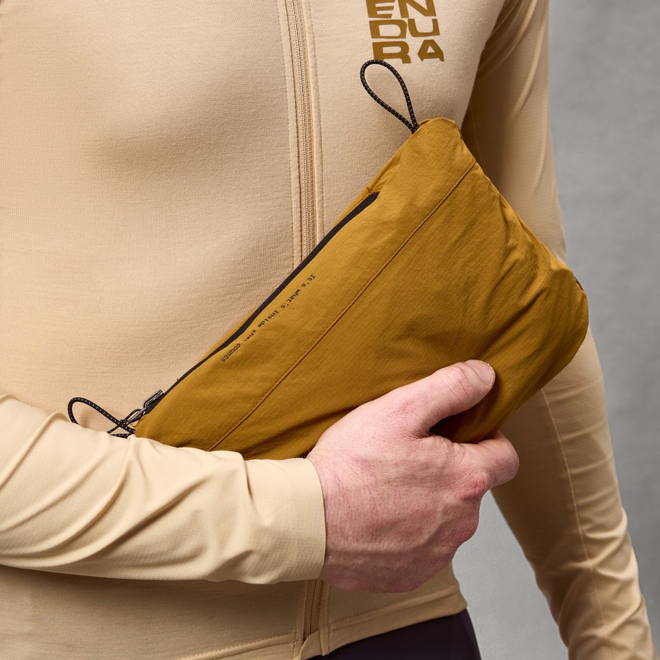 Herren AllTrack Ride Packbare Jacke - Trail Bronze