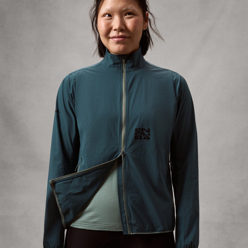 Women's AllTrack Ride Packable Jacket - Teal