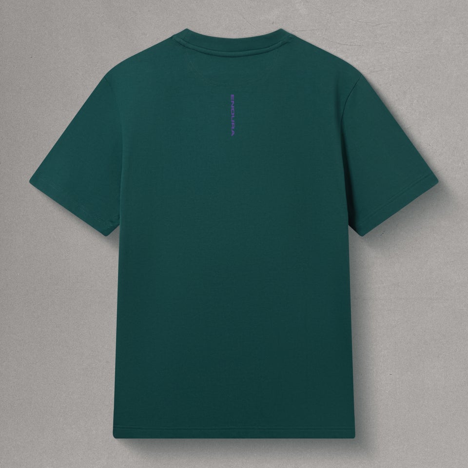 Unisex Stacked Logo Graphic Tee - Teal