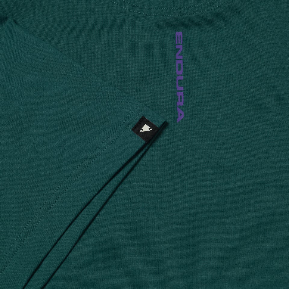 Unisex Stacked Logo Graphic Tee - Teal