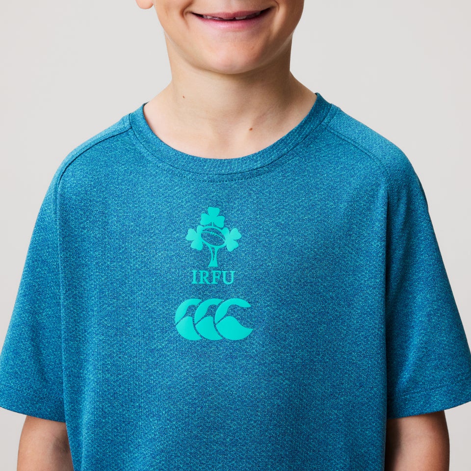 Junior Unisex Ireland Elite Training Tee Blue