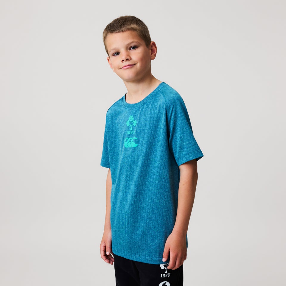 Junior Unisex Ireland Elite Training Tee Blue