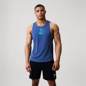 Mens Ireland Poly Training Singlet Navy