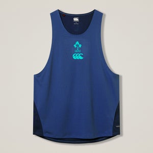 Mens Ireland Poly Training Singlet Navy