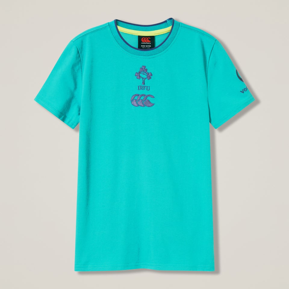 Junior Unisex Ireland Team Cotton Tee Blue