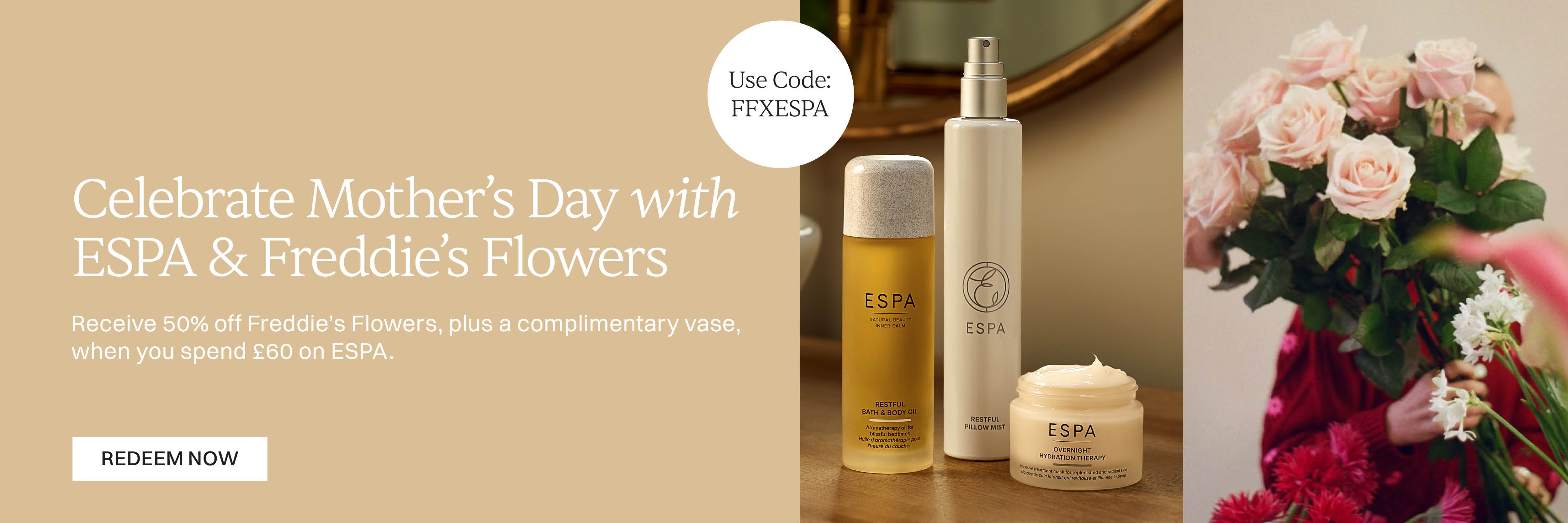 ESPA X Freddies Flowers