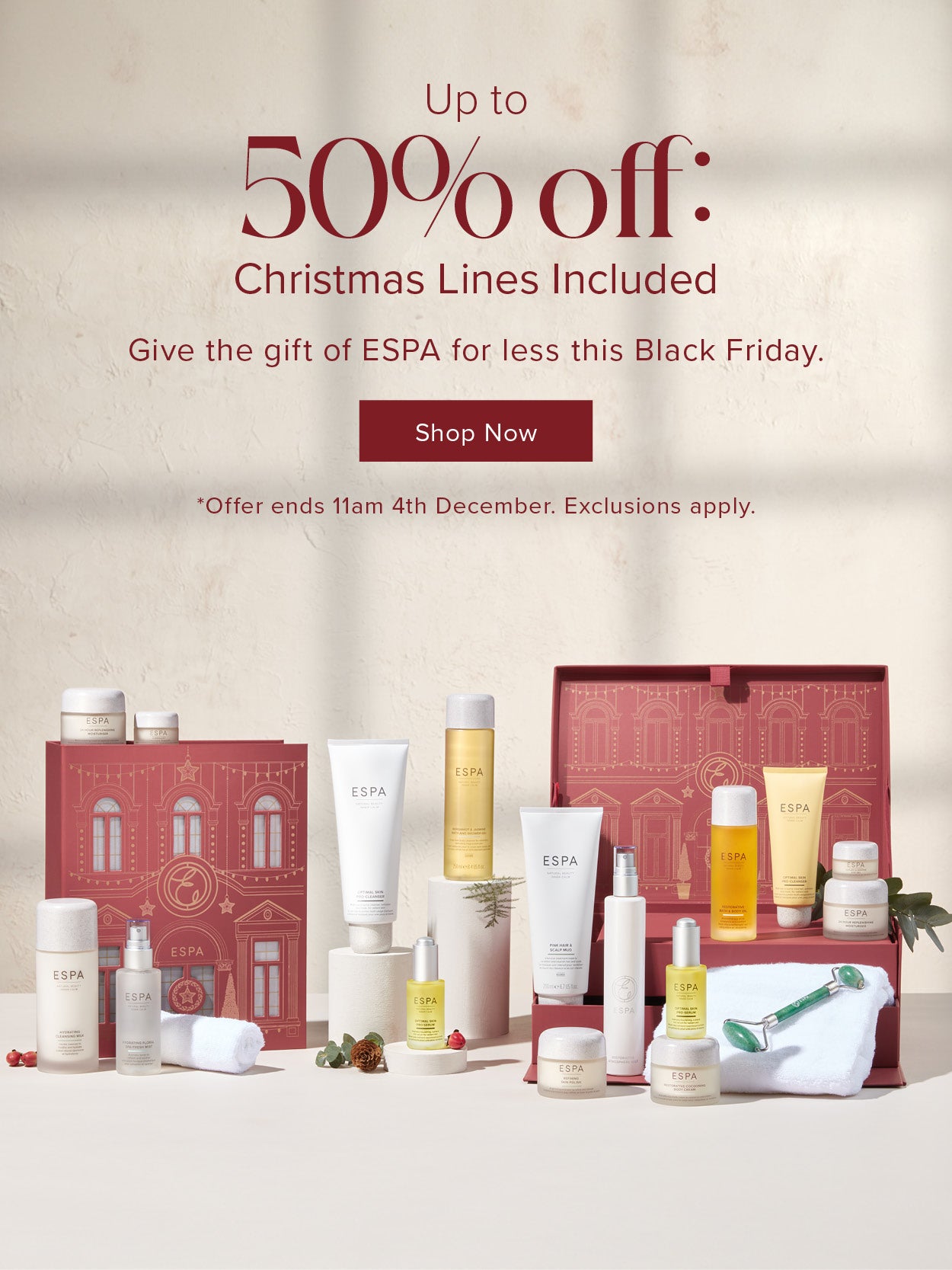up to 50 percent off everything