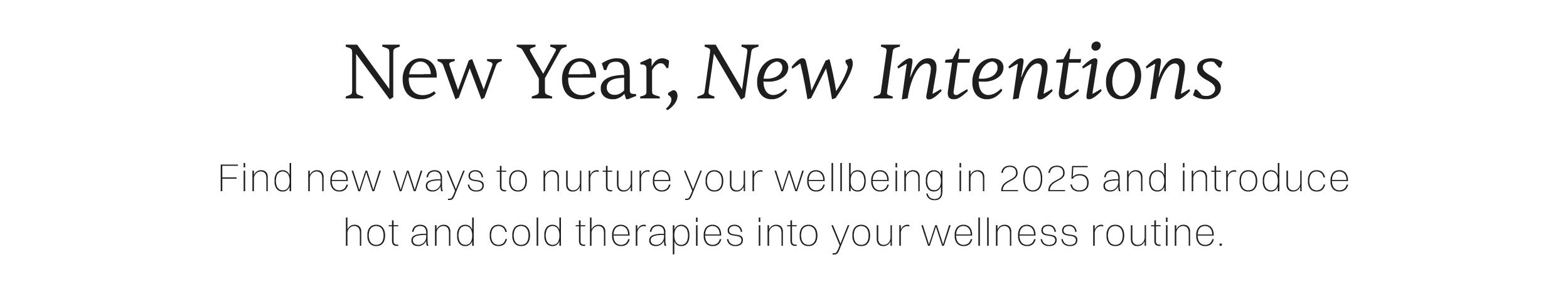 New Year New Intentions 
