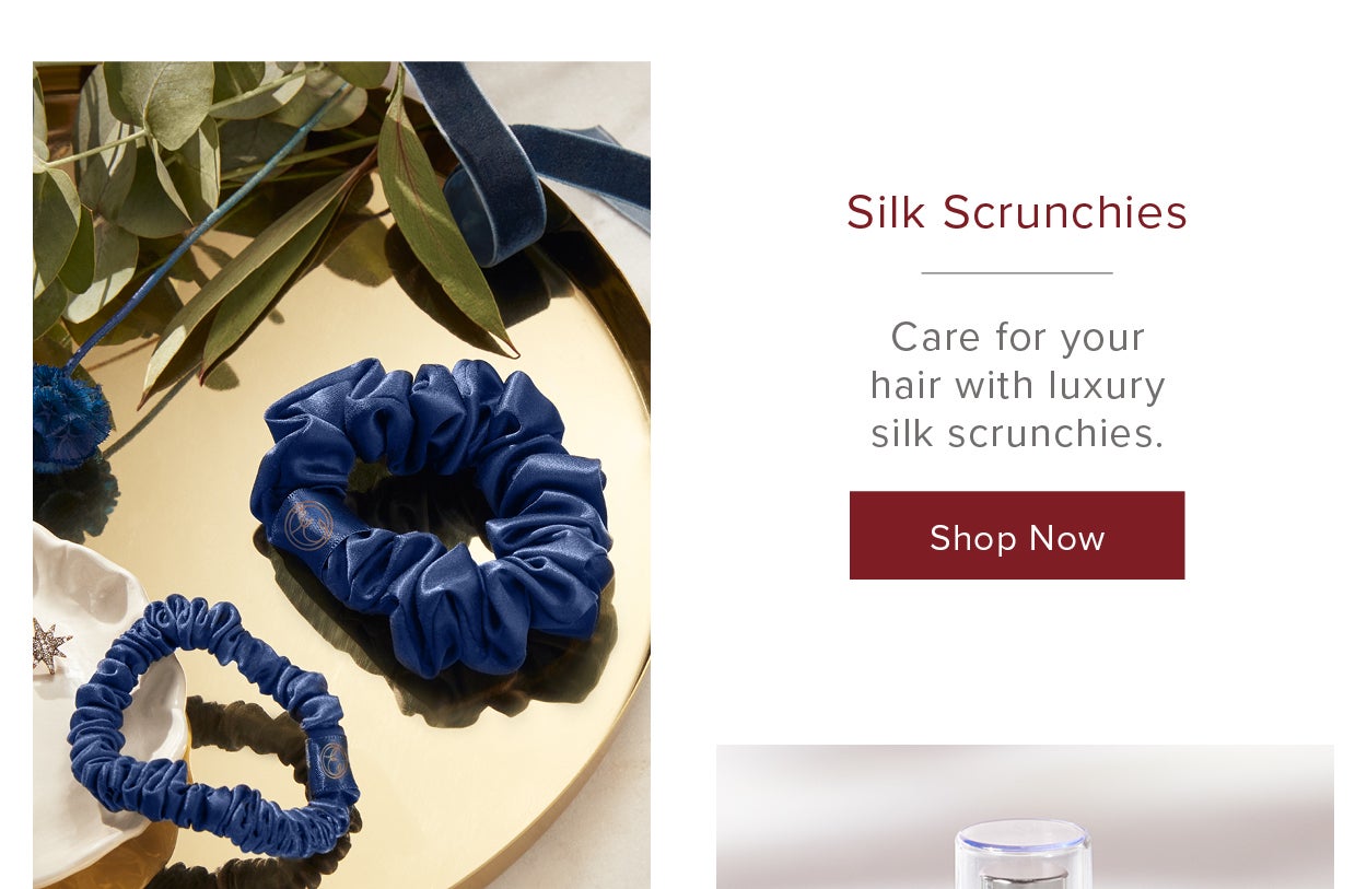 Silk Scrunchie Midnight Blue