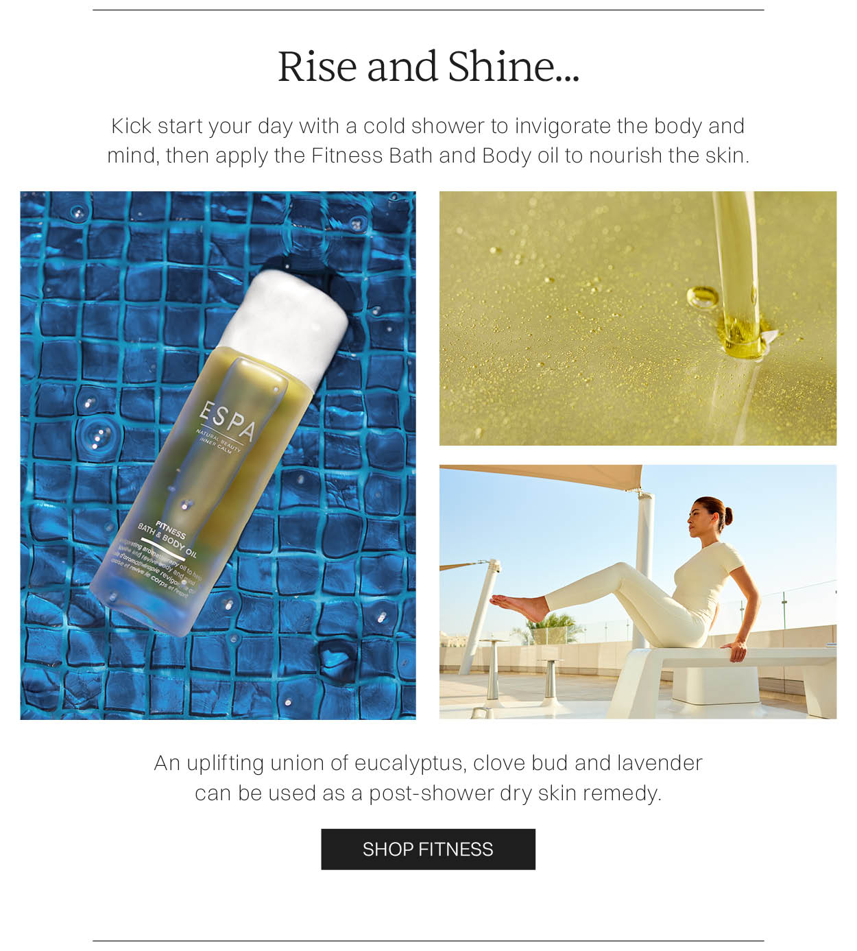 Fitness Bath and Body Oil