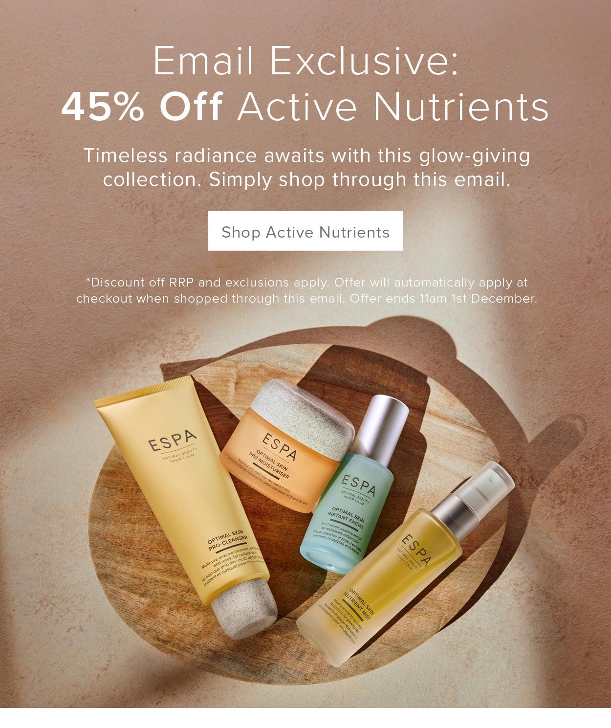 45 percent off active nutrients 