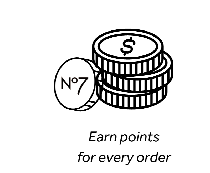 Earn points for every order