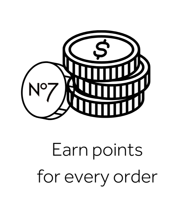 Earn points for every order