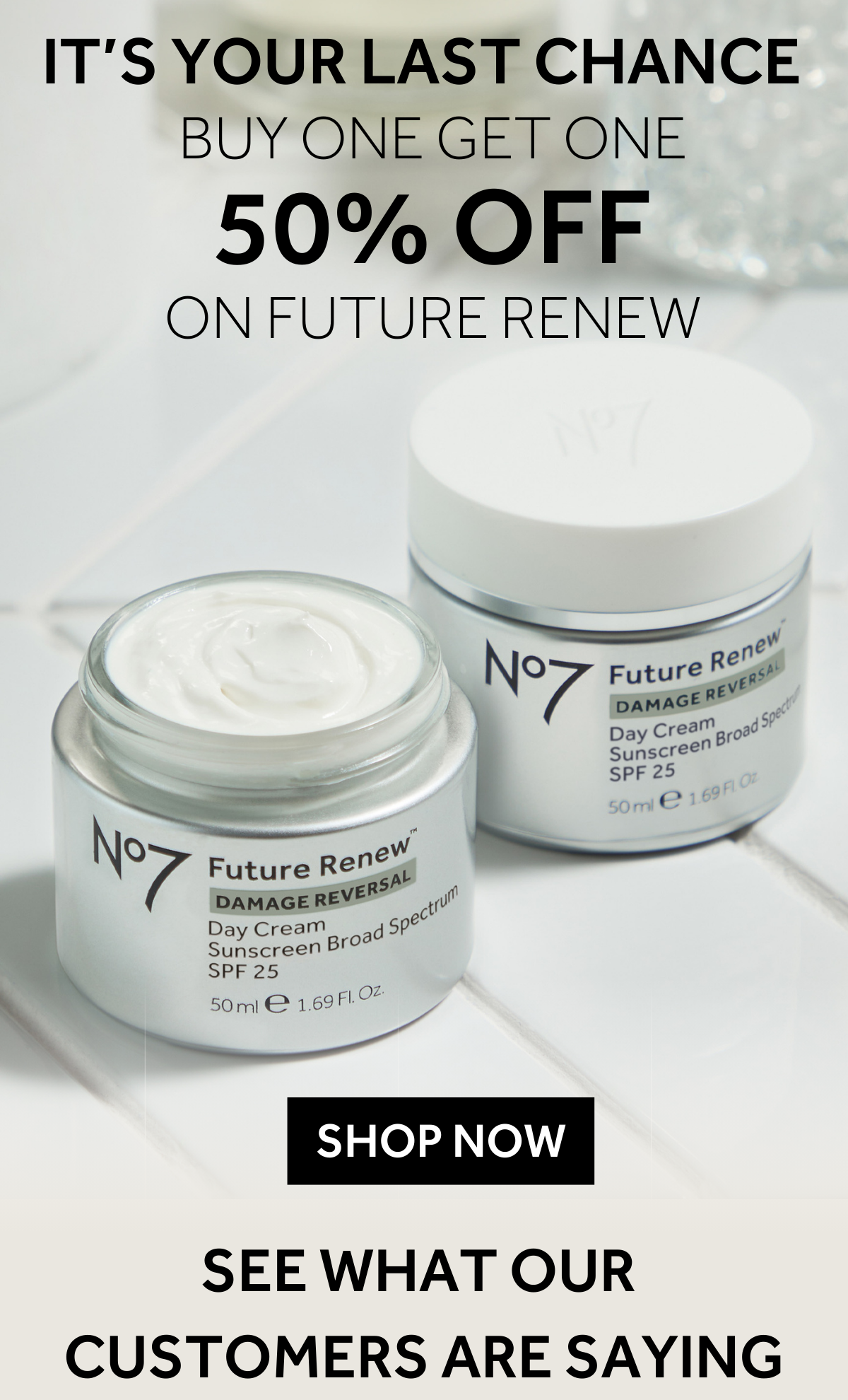 Last chance  BUY ONE GET ONE  50% OFF ON FUTURE RENEW