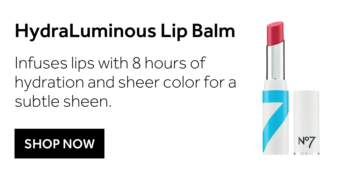 HydraLuminous Lip Balm Infuses lips with 8 hours of hydration and sheer color for a subtle sheen.