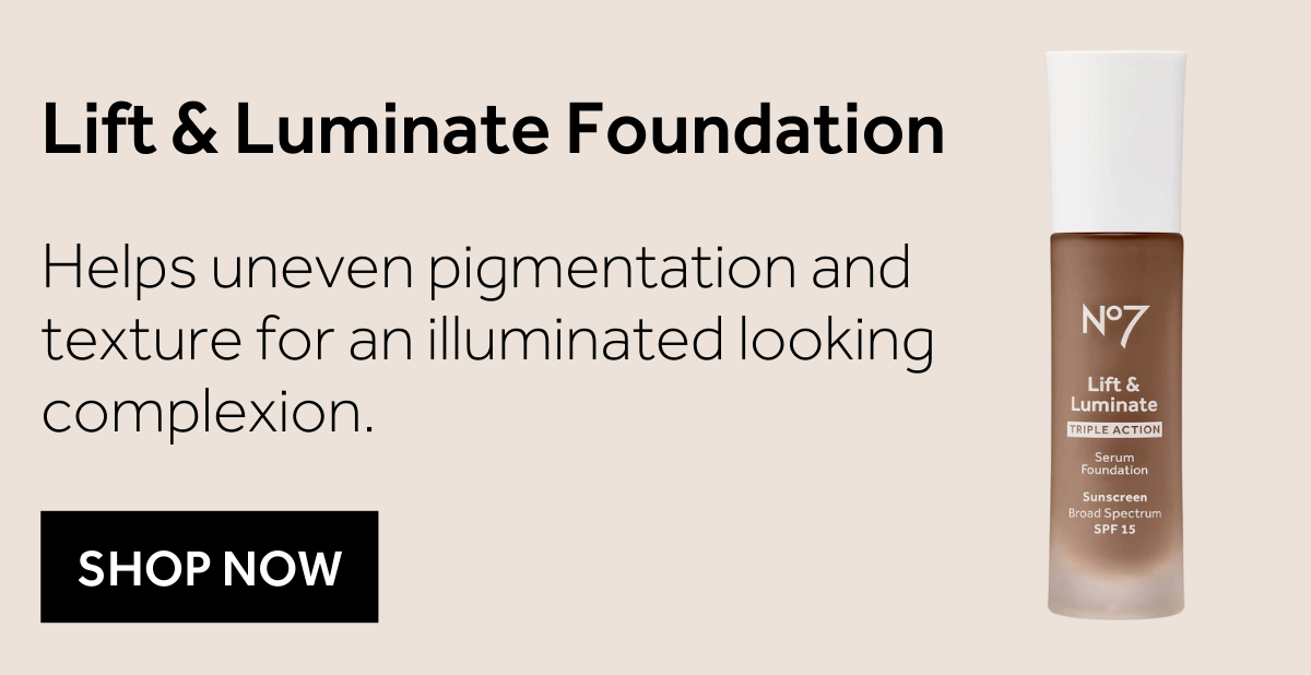 Lift & Luminate Foundation Apply Lift & Luminate foundation at the center, blend outward for a radiant boost.