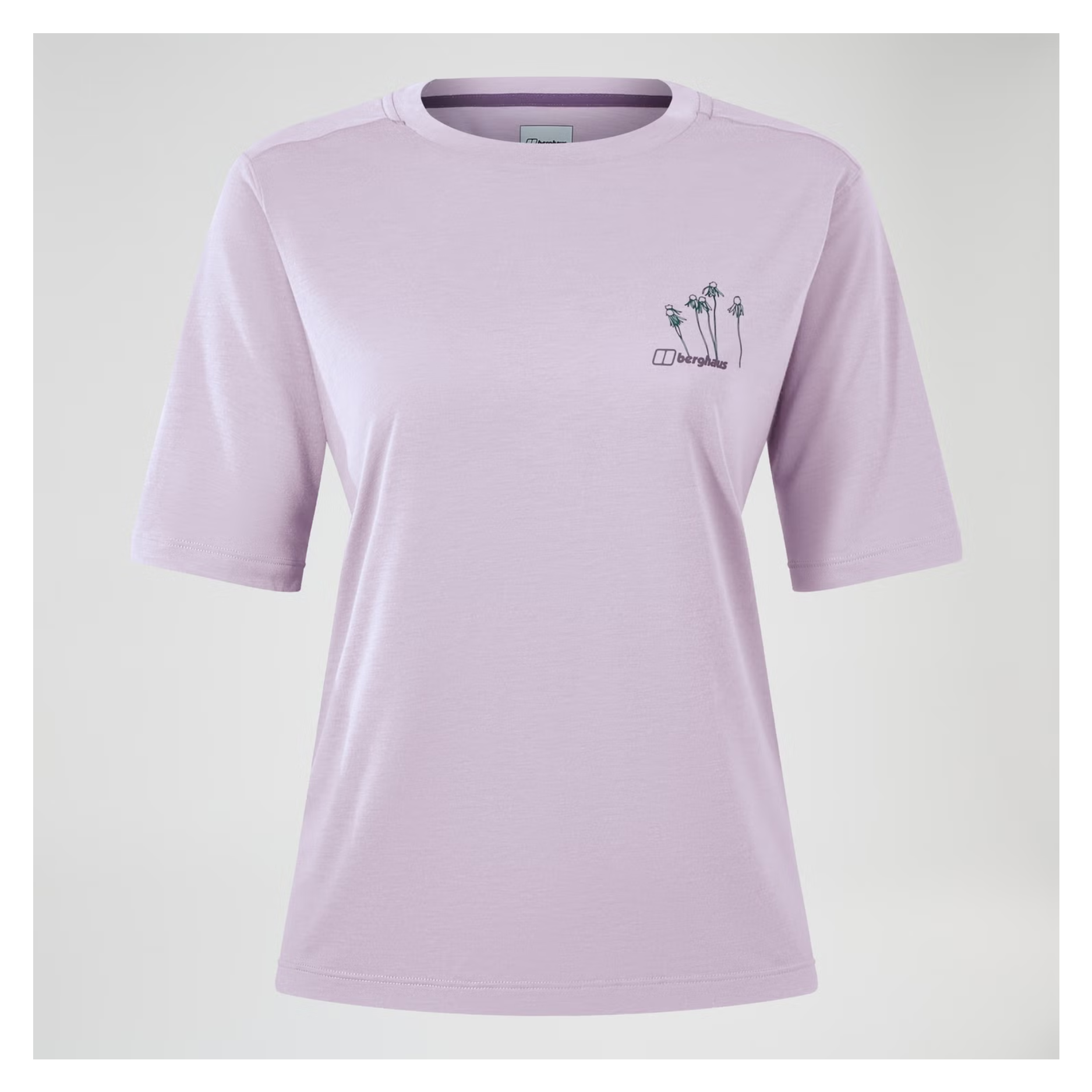 Coneflower Kurzarm Shirt für Damen - Violett