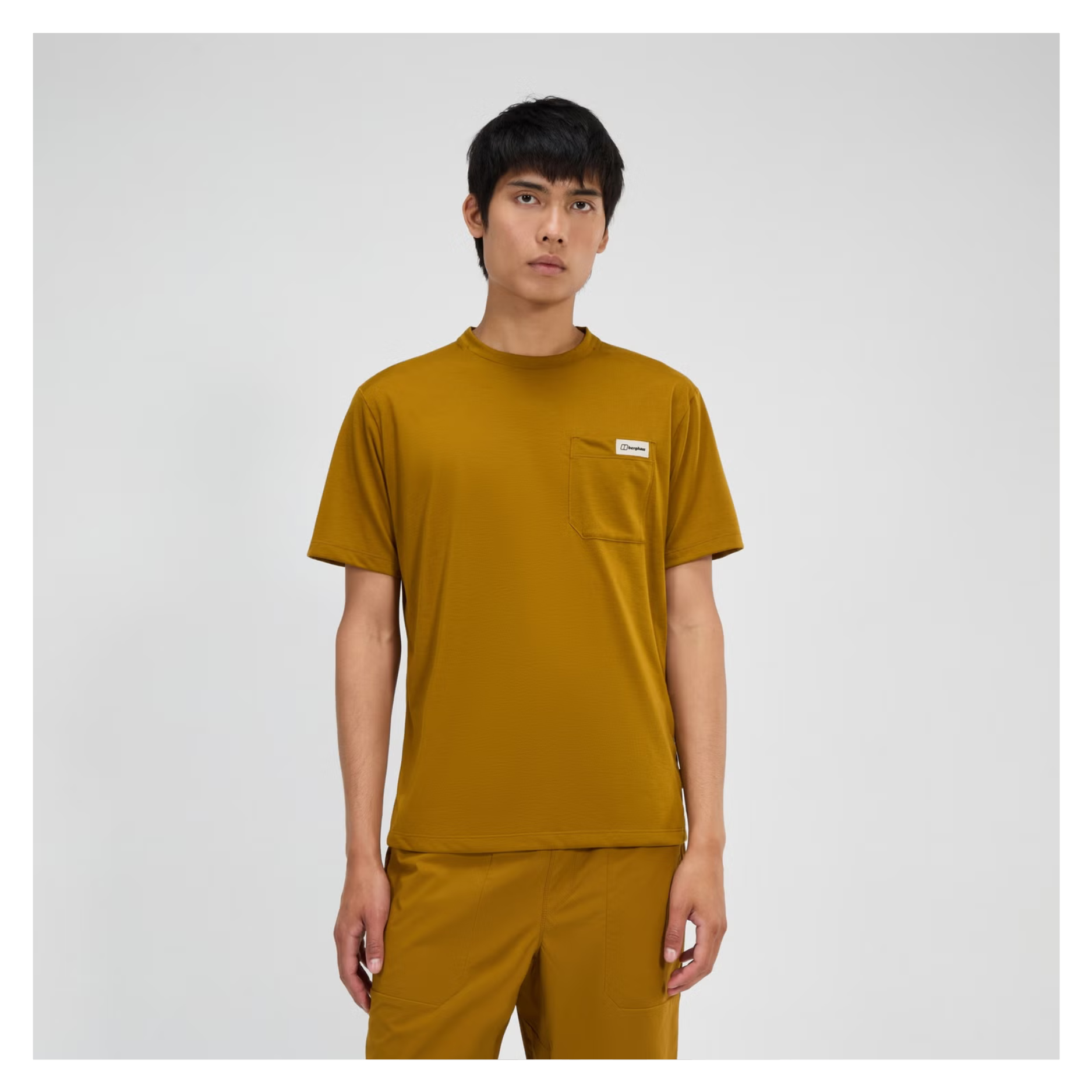 Men's Relaxed Short Sleeve Tech Tee - Brown