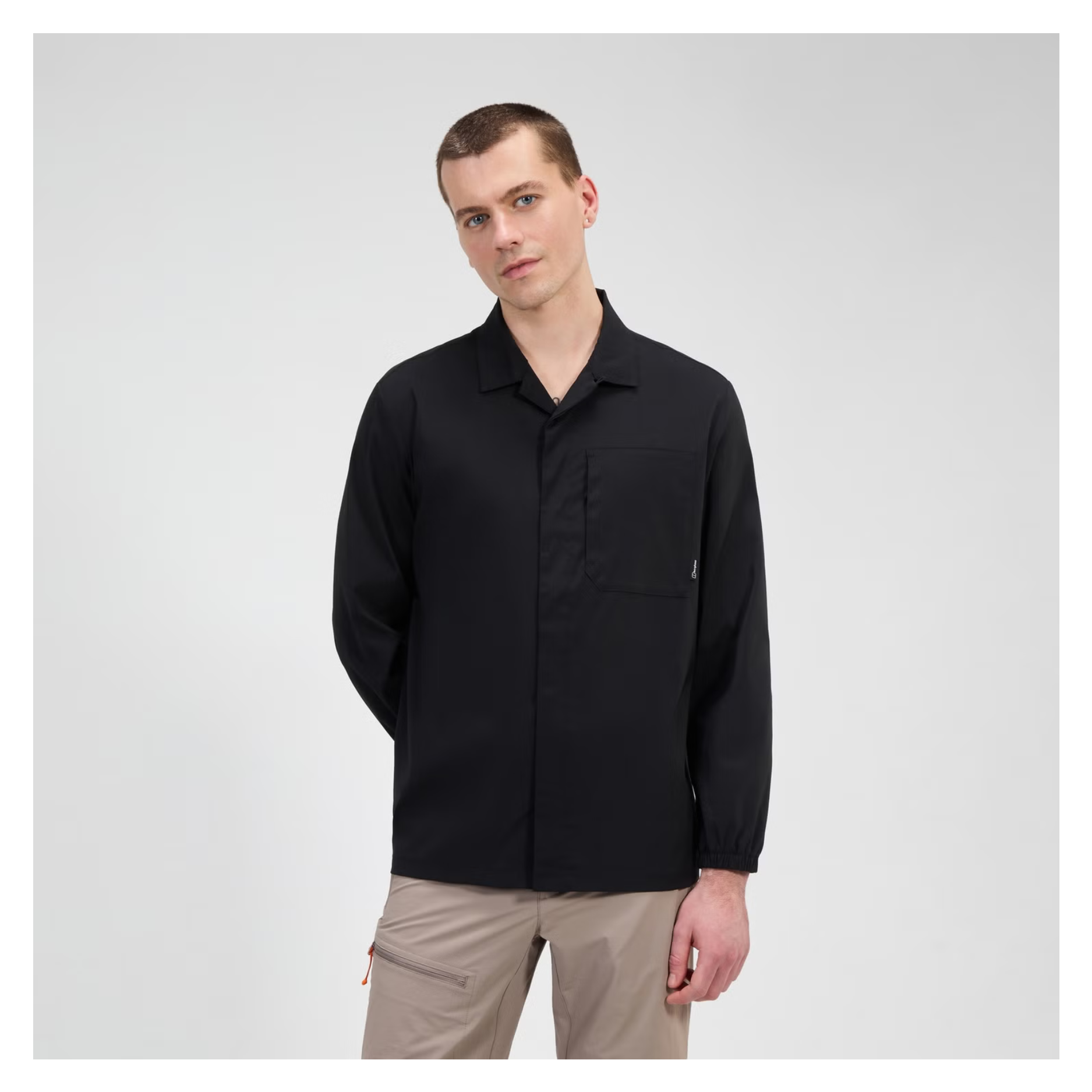 Men's Explorer Long Sleeve Overshirt - Black