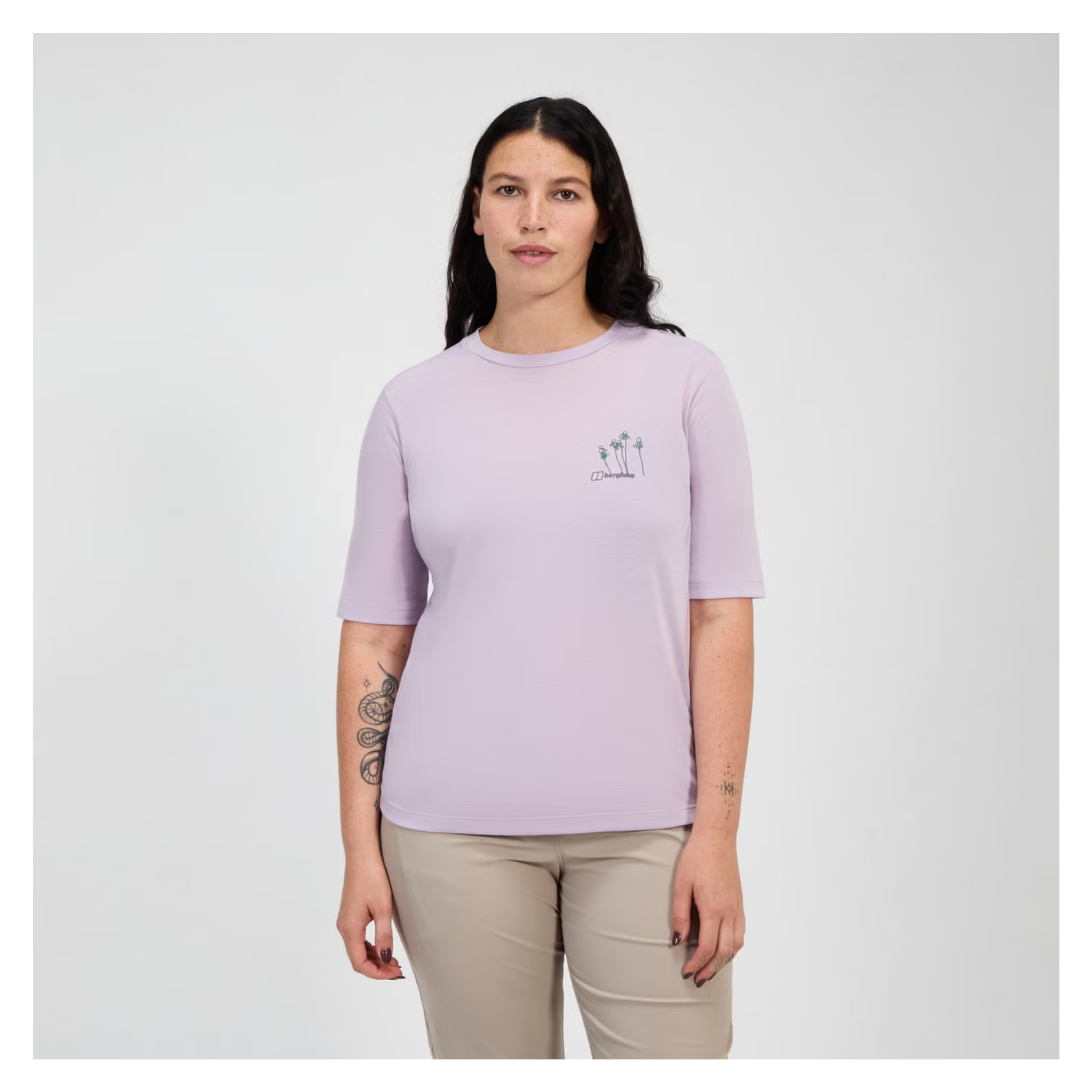 Women's Coneflower Short Sleeve Tee - Purple