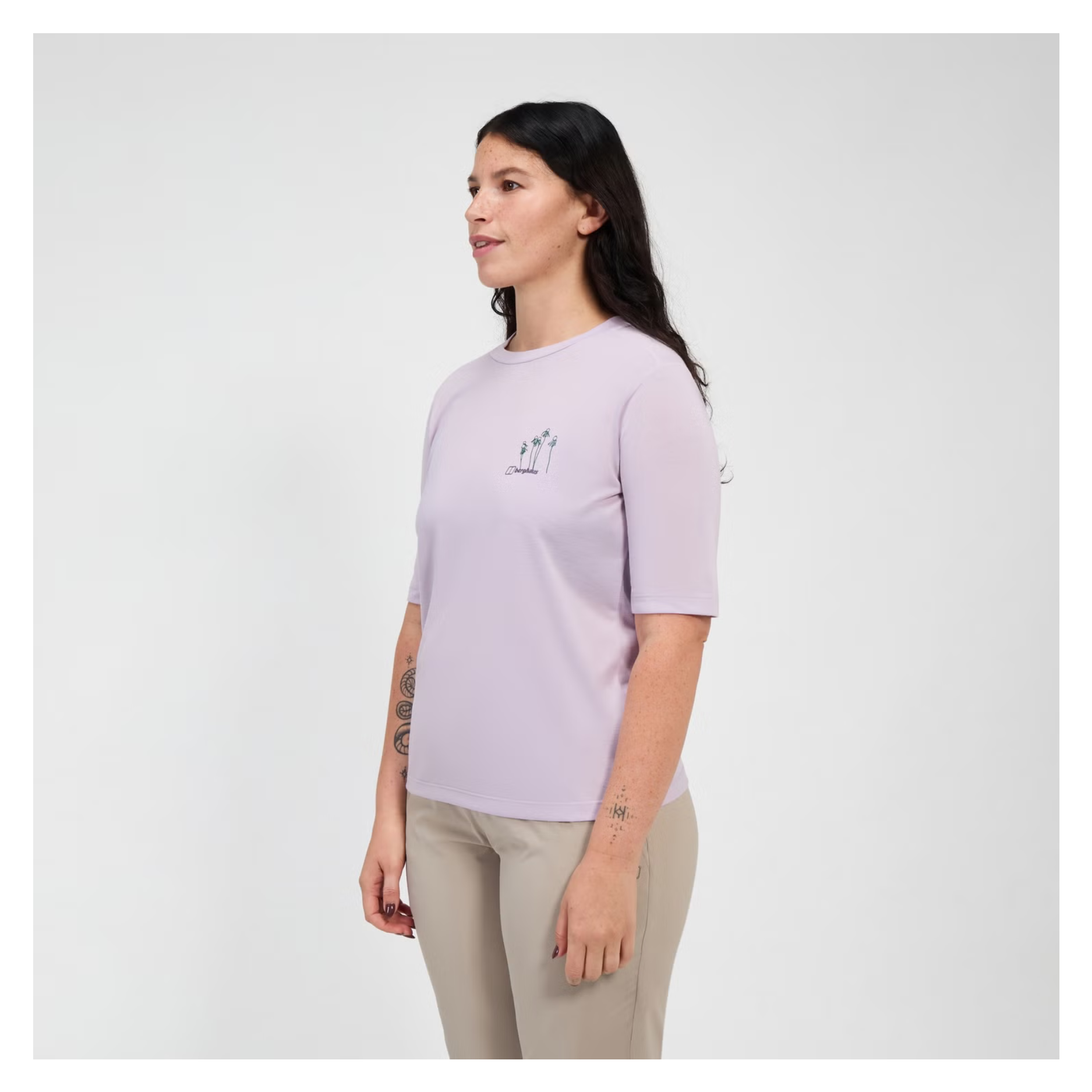 Women's Coneflower Short Sleeve Tee - Purple