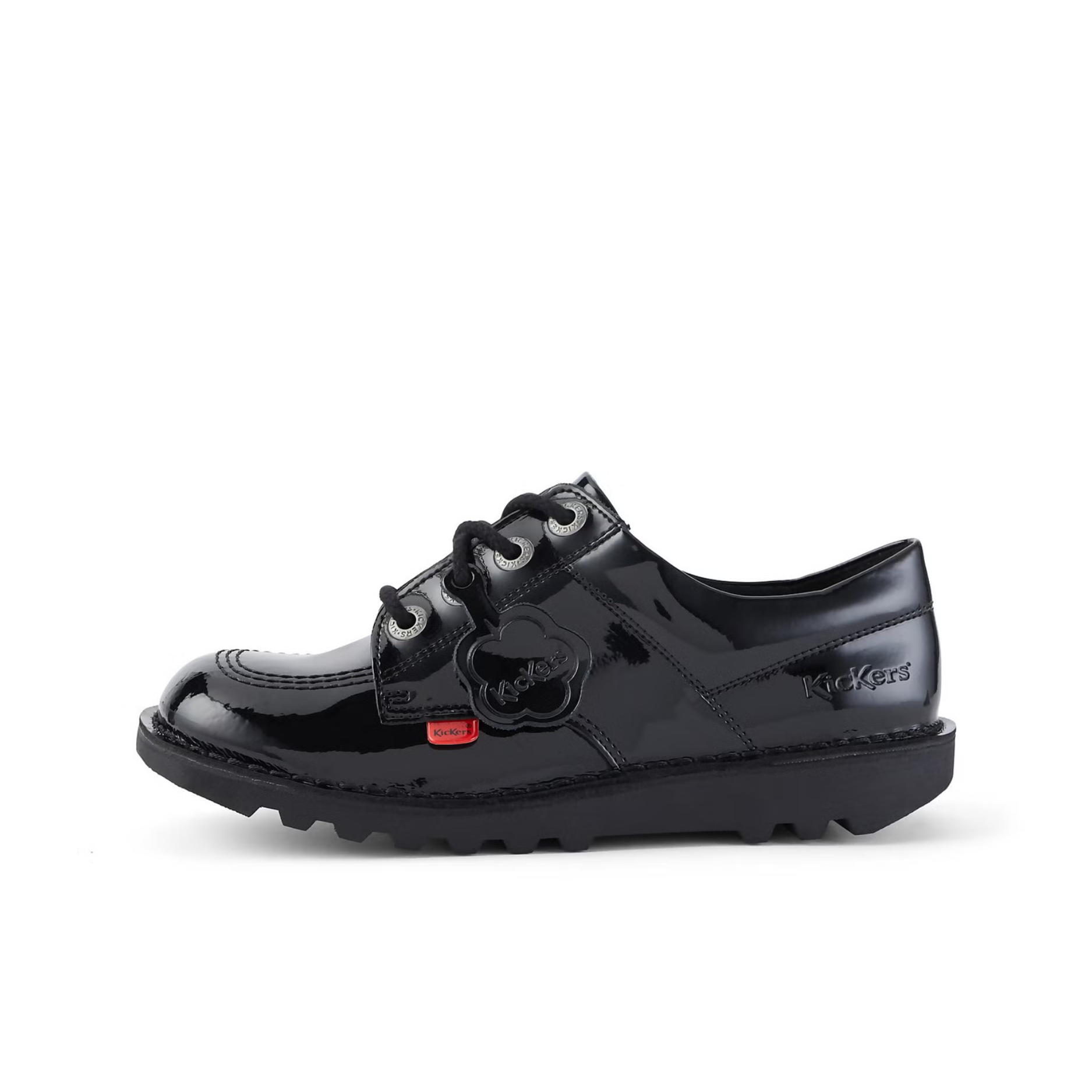 Youth Unisex Kick Lo Patent Leather Black
