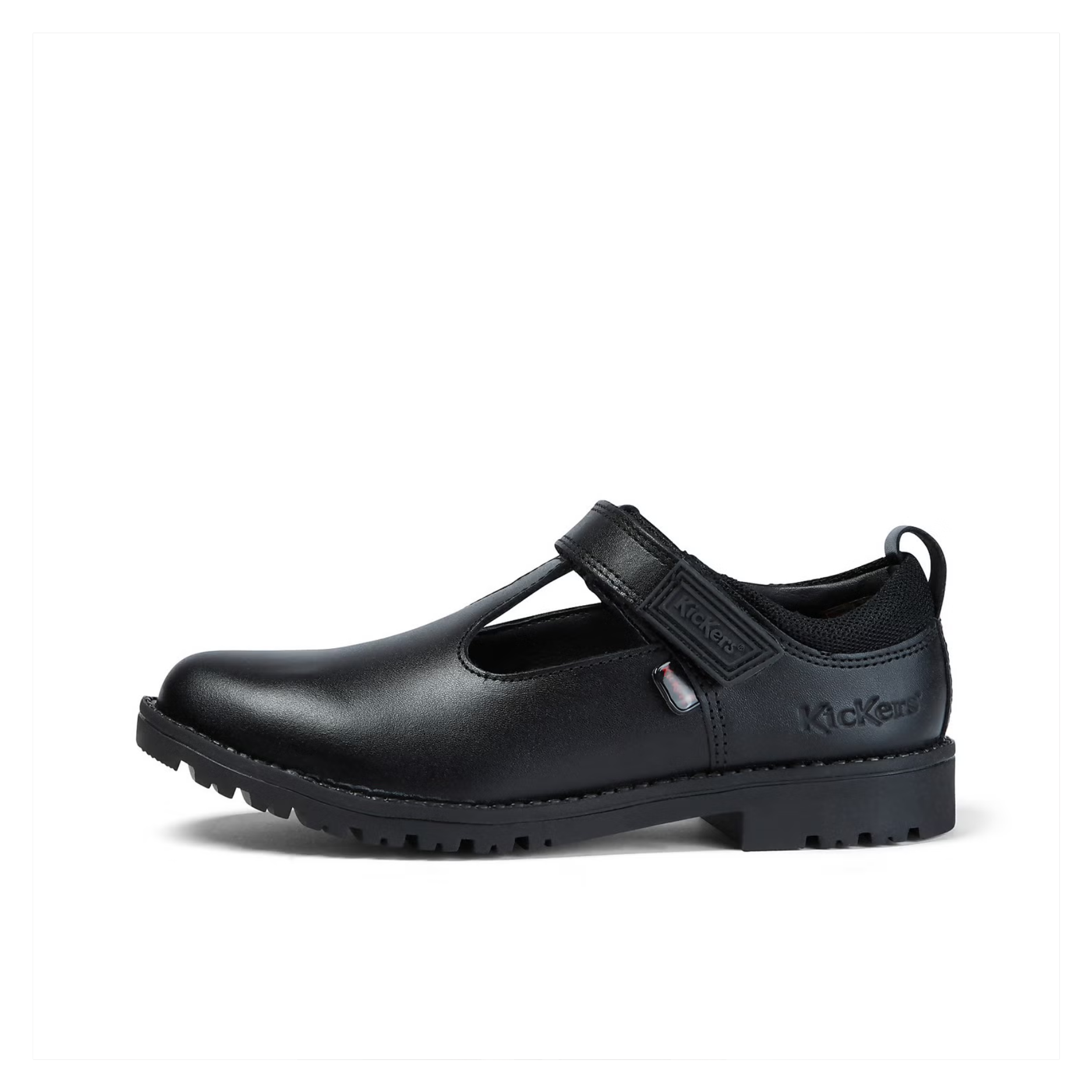 Junior Girls Lachly T-Bar Leather Black