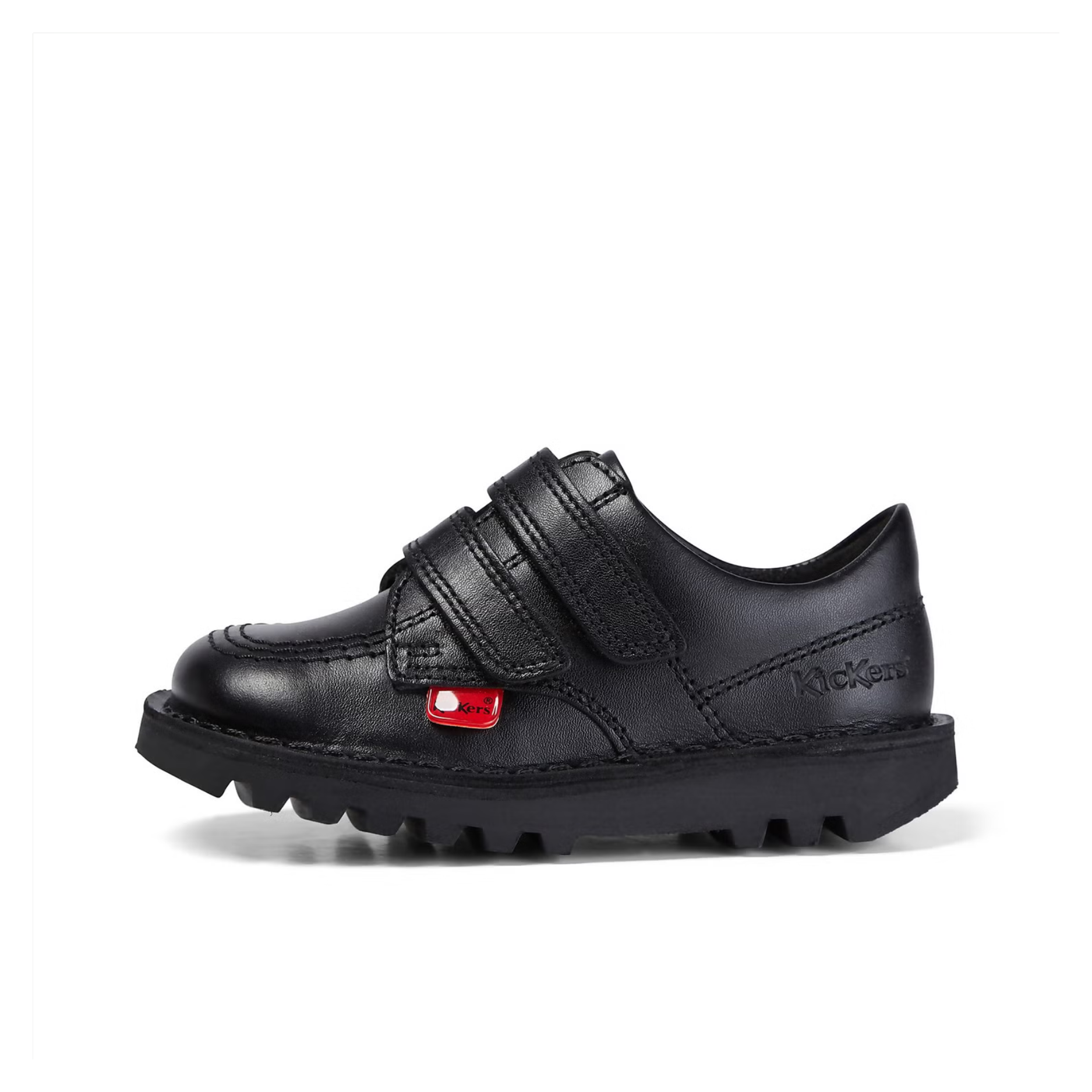 Infant Unisex Kick Lo Twin Vel Leather Black