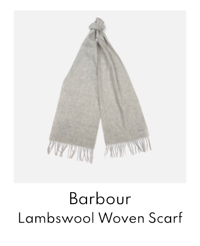Barbour Women's Lambswool Woven Scarf - Light Grey