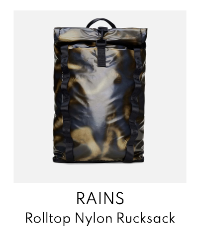 Rains Sibu Rolltop Coated Nylon Rucksack