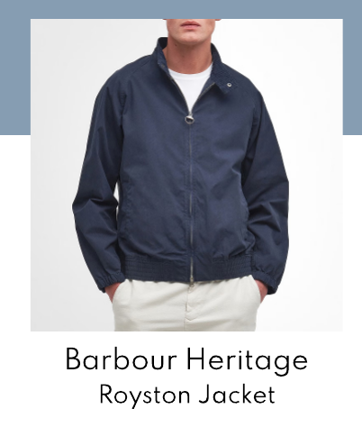Barbour Heritage Royston Cotton-Canvas Harrington Jacket