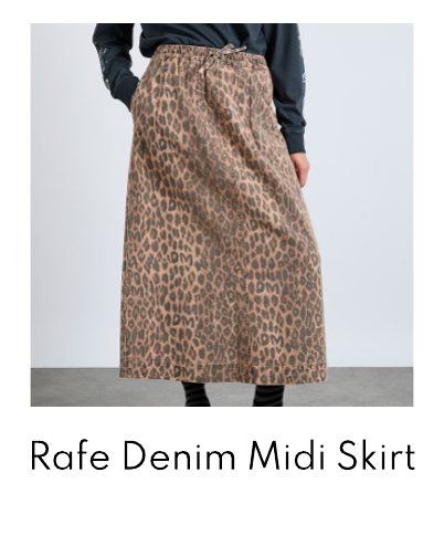 Damson Madder Rafe Denim Midi Skirt