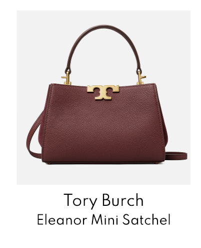 Tory Burch Eleanor Pebble-Grain Leather Mini Satchel
