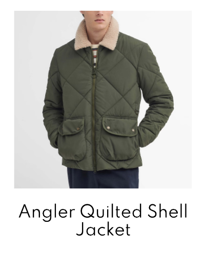 Barbour Angler Quilted Shell Jacket