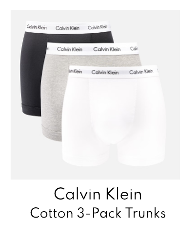 Calvin Klein Cotton Stretch 3-Pack Trunks