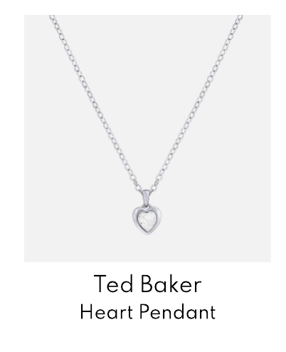 Ted Baker Women's Hannela Crystal Heart Pendant - Silver/Crystal