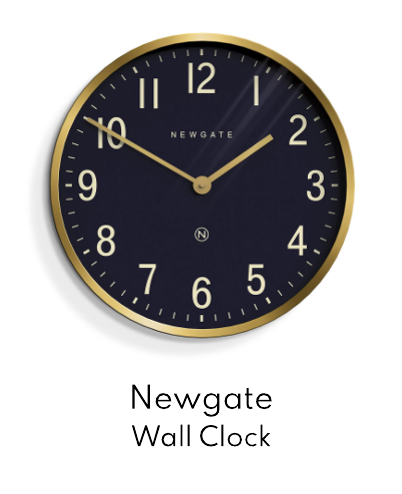 Newgate Mr Edwards Wall Clock - Radial Brass