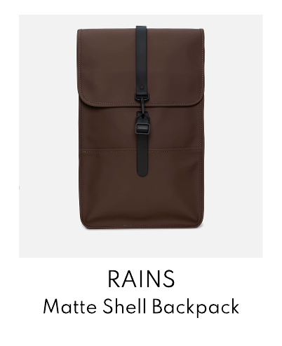 RAINS Matte Shell Backpack