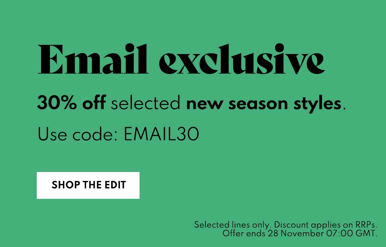30% off selected styles