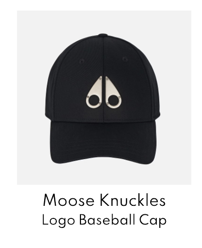Moose Knuckles Logo Cotton-Canvas Baseball Cap