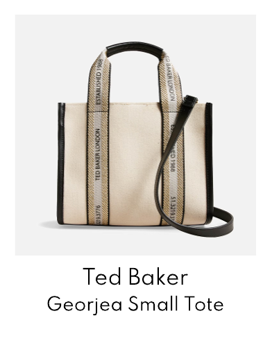 Ted Baker Georjea Branded Webbing Cotton-Canvas Small Tote