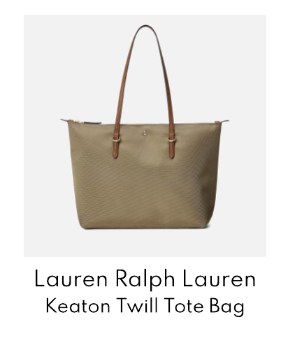 Lauren Ralph Lauren Keaton Twill Medium Tote Bag